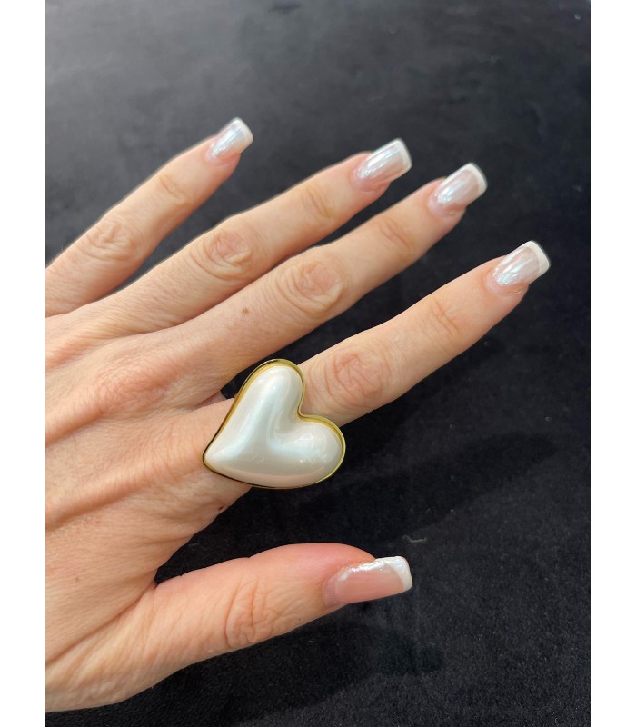 ANILLO NÁCAR CORAZÓN