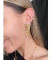 PENDIENTES CORAZÓN DORADOS
