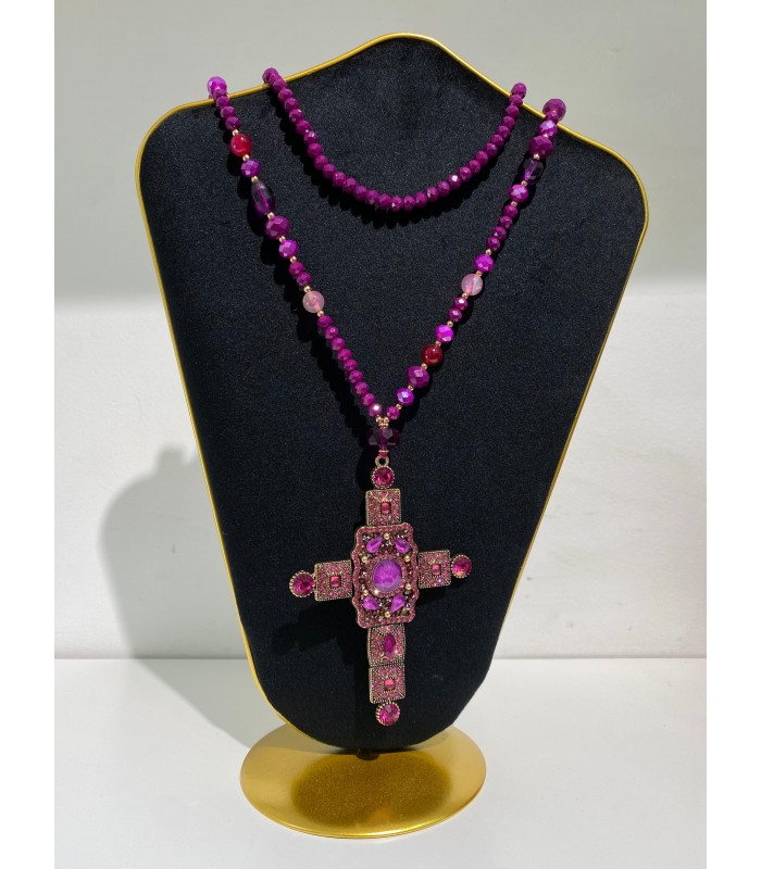 COLLAR CRUZ LILA