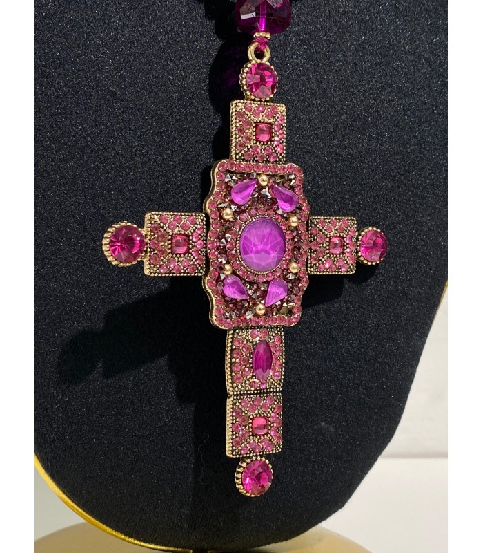 COLLAR CRUZ LILA
