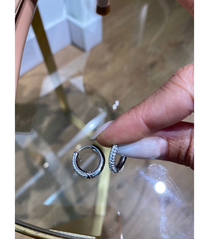 PENDIENTES CIRCONITAS PLATA