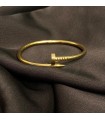 PULSERA CLAVO LISA ORO