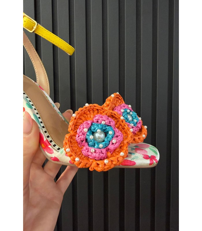 SANDALIAS FLORES