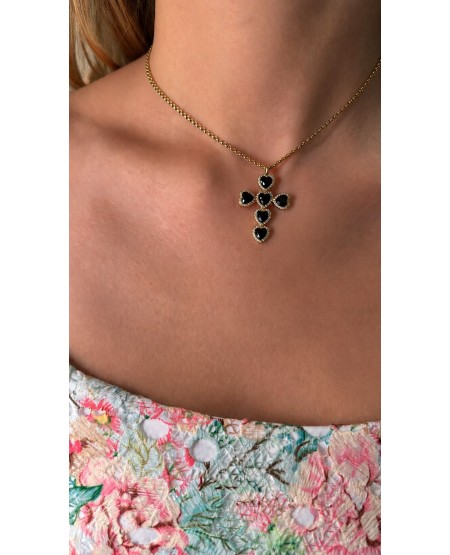 COLLAR CRUZ NEGRO