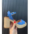 SANDALIAS MODELO MAYA AZUL