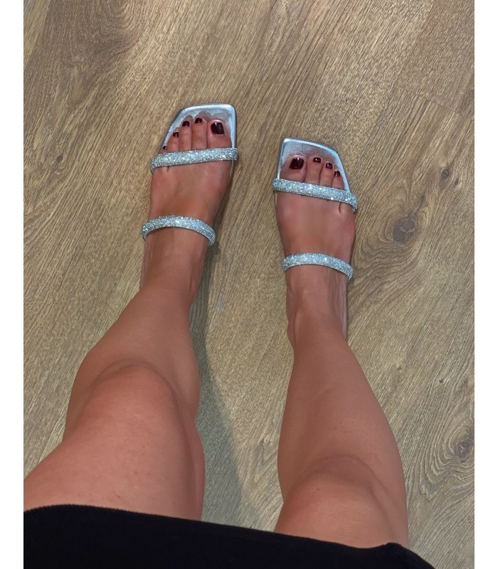 SANDALIA MODELO VERSSACE PLATA