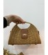 BOLSO RAFIA MARRÓN